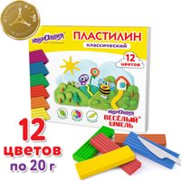 Пластилин Юнландия Веселый шмель 106431 (12 цв) в Гомеле