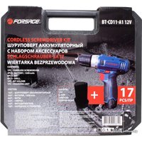 Дрель-шуруповерт FORSAGE BT-CD11-A1 (с 2-мя АКб, кейс, набор оснастки)