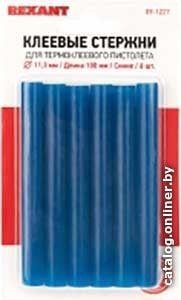 Клеевые стержни Rexant 09-1227 (6 шт, синий)