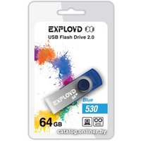 USB Flash Exployd 530 64GB (синий) [EX064GB530-Bl]