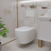 Унитаз подвесной Roxen Porto 530155-01 Rimless Soft Close