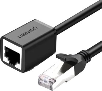 Удлинитель по витой паре Ugreen NW122 11281 RJ45 - RJ45 (2 м, черный)