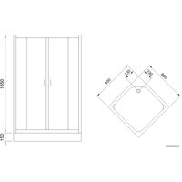 Душевой уголок Royal Bath RB 80HP-C-BL 80x80