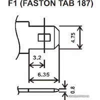 Аккумулятор для ИБП WBR GP1255