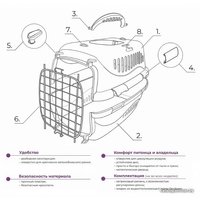 Переноска ZooExpress Турне 16311 (М, голубой)