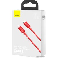 Кабель Baseus USB Type-C - Lightning CATLYS-A01 (1 м, черный)