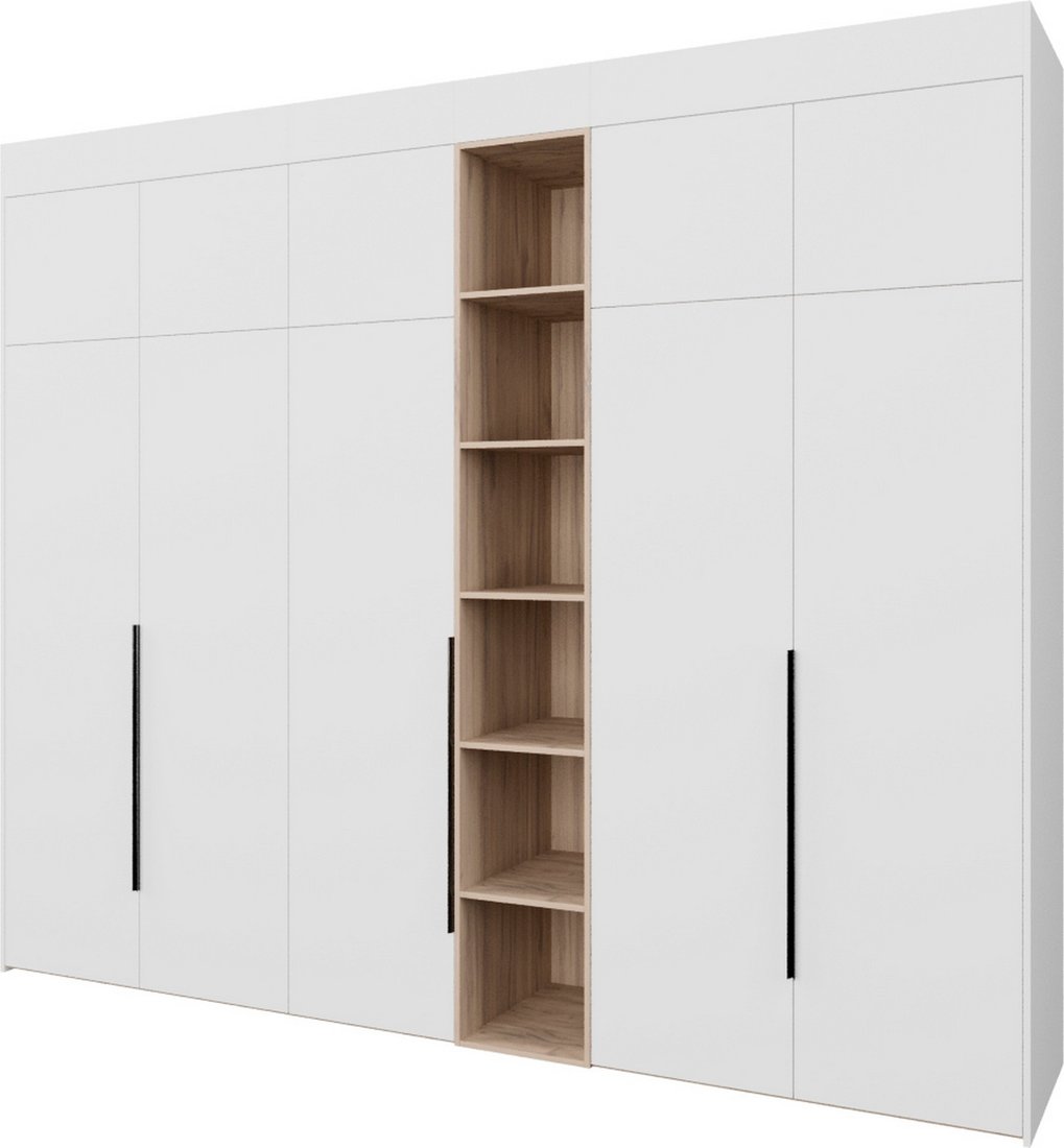 

Шкаф распашной Рэйгрупп Рэй S262-В14-3-EBЕ В14-3 (дуб элисон/белый премиум)