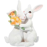 Статуэтка Elan Gallery Кролики с тюльпанами 210202