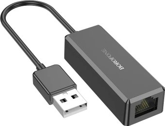 Сетевой адаптер Borofone DH7 (черный)