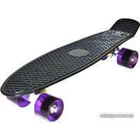 Пенниборд Zez JY-209 (черный/фиолетовый)