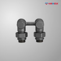 Узел нижнего подключения Varmega 1/2"х3/4"EK VMDV20-200415 (черный)