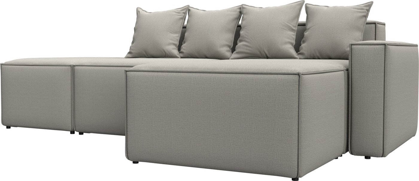 

Угловой диван Лига диванов Лига-063 угол правый 129783 (рогожка Амур 02 бежевый)