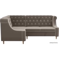 Угловой диван Лига диванов Бронкс 104571 (левый, коричневый)