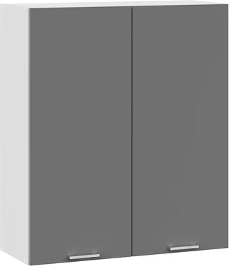 

Шкаф навесной Трия Габриэлла 1ВВ8 с двумя дверями (белый/титан)