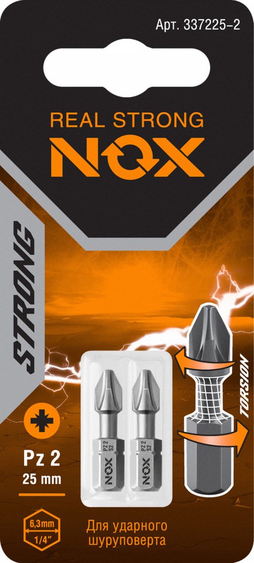 

Набор бит Nox 337225-2 (2шт)