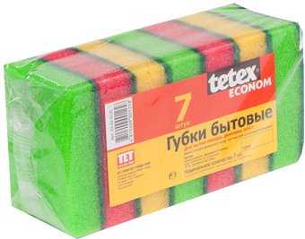 Губка Tetex Econom 01-02-0125 (7 шт)