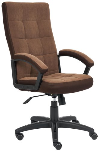 Офисное кресло TetChair Тренди (флок/ткань, коричневый)