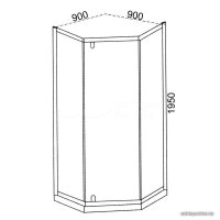 Душевой уголок Cerutti Spa C3ABD 90x90