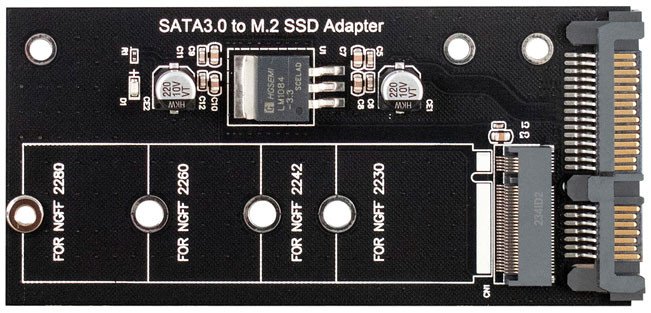 Адаптер ExeGate EXE-522 M.2 B key - SATA3.0