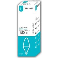 Светодиодная лампочка Belsvet LED-M C37 5 W 4000 К E14