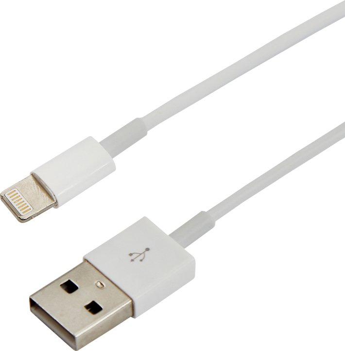 

Кабель Rexant 18-0001 USB Type-A - Lighting (1 м, белый)