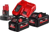 M18 M18HNRG-802 4933471073 (2 x 18В/8 Ач + 12В/4 Ач + 12-18В)