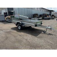 Одноосный прицеп AvtoS A28Р1B (2800x1500x300, R16, ресс. AL-KO, тент 1200мм Аэро)