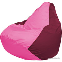 Кресло-мешок Flagman Груша Г2.1-203 (розовый/бордовый)