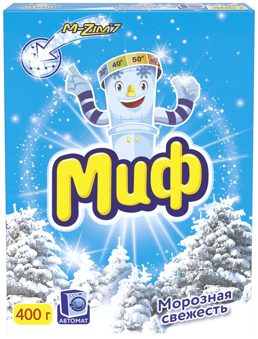 

Стиральный порошок МИФ Морозная свежесть автомат 400 г