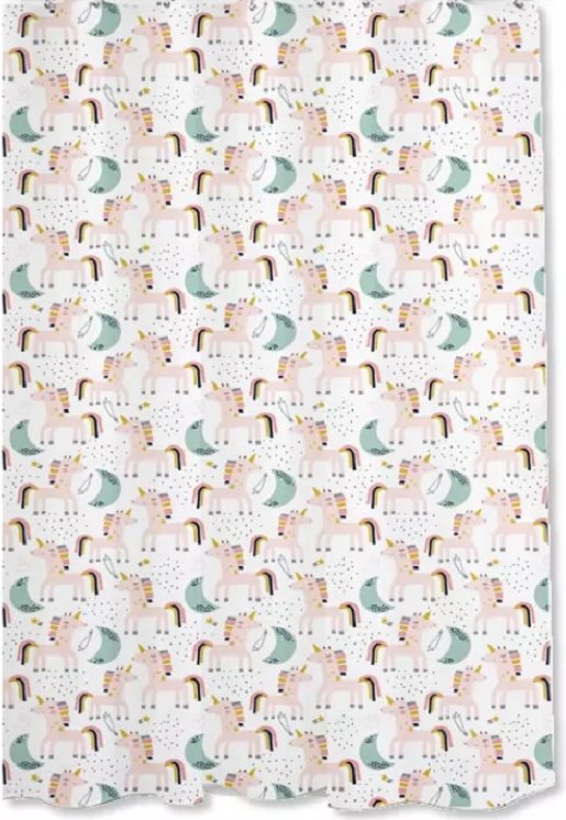 

Шторка-занавеска для ванны Illu 180x180 Y240223-3 (единорожки)