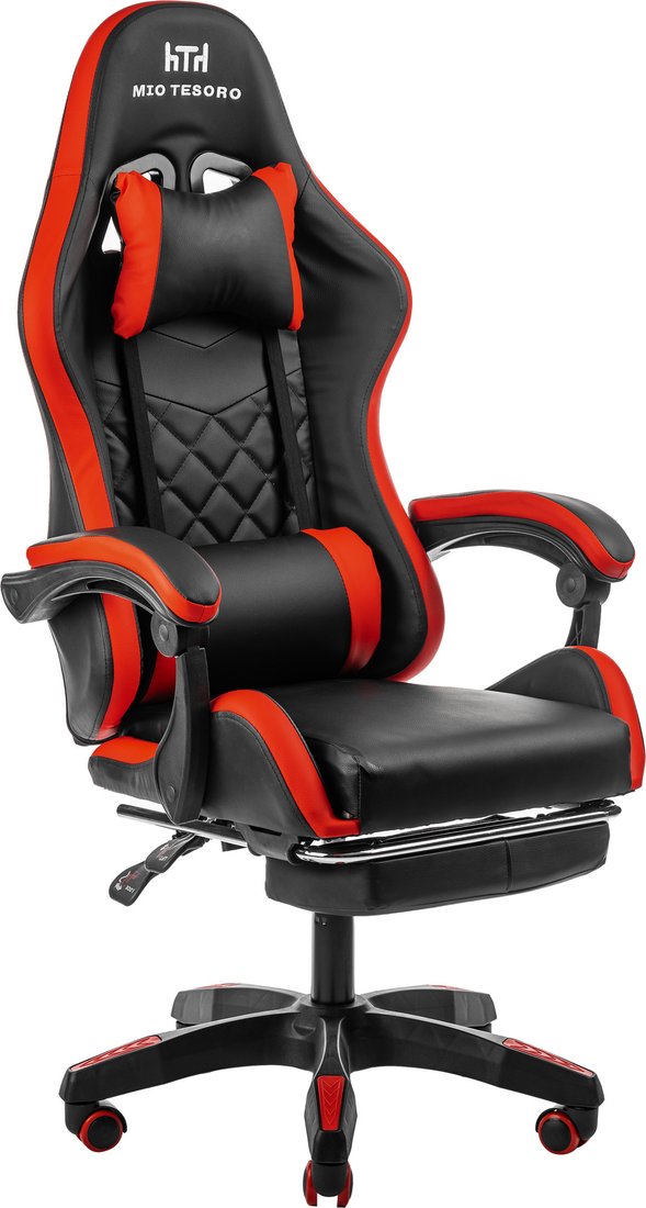 Игровое (геймерское) кресло Mio Tesoro Норманн 8011 (черный/красный)