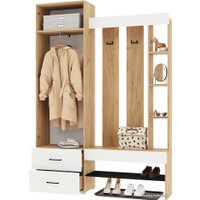 Стенка Горизонт Домино (крафт золотой/белый матовый)