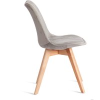 Стул TetChair Tulip Soft mod. 053V (светло-серый HLR 39/натуральный)