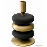 Подсвечник Bergenson Bjorn Stone BB0000194 (черный/античная латунь)