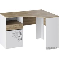 Стол Трия Оксфорд угловой ТД-139.15.03 (ривьера/белый с рисунком)