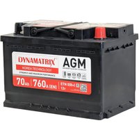 Автомобильный аккумулятор Dynamatrix AGM DEK700 760 (70 А·ч)