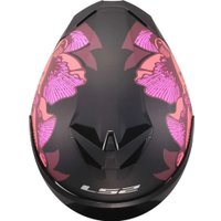 Мотошлем LS2 FF820 Rapid III Poppies II (XS, черный/розовый)