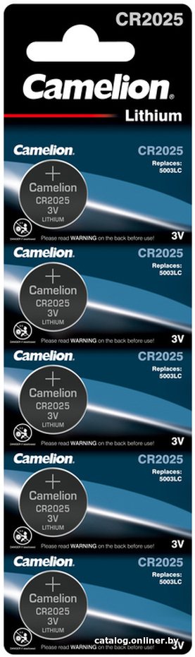 Батарейка Camelion CR2025-BP5 1594
