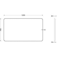  Roxen Зеркало Simon Long 510205-120B 120x70