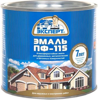 Эмаль Эксперт ПФ-115М Матовый 1.8 кг (белый)