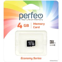 Карта памяти Perfeo microSDHC PF4GMCSH10ES 4GB