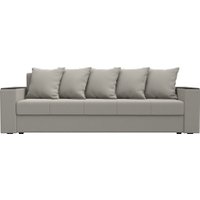 Диван Лига диванов Дубай Лайт полки слева 132280L (рогожка Амур 02 бежевый)