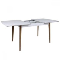 Кухонный стол Виста Сиена макси 90x135/180 (белый/ольxа)