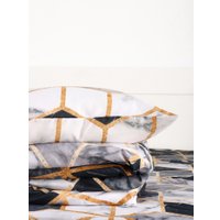 2-спальный комплект постельного белья Экономь и Я 2сп 10883036 (черный/белый) в Орше