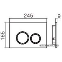 Панель смыва WeltWasser Amberg RD-BL