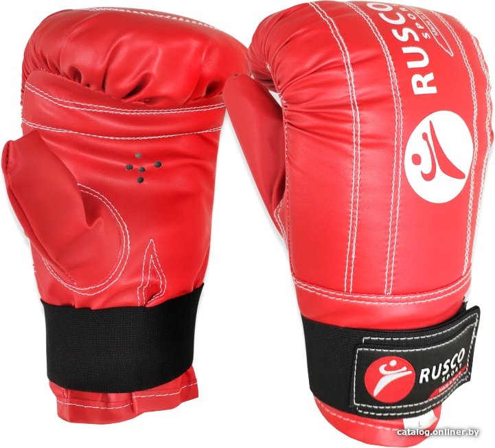 Снарядные перчатки Rusco Sport снарядные к/з (L, красный)