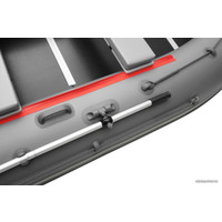 Моторно-гребная лодка Roger Boat Hunter Keel 3500 (малокилевая, серый/красный)