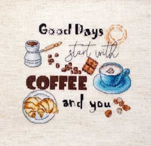 

Набор для вышивания Letistitch Время пить кофе