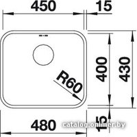 Кухонная мойка Blanco Supra 450-U (с клапаном-автоматом) [518204]