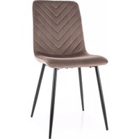 Стул Signal Daren Velvet Bluvel 38 (капучино/черный)